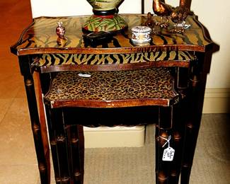 Vintage Safari Nesting Tables