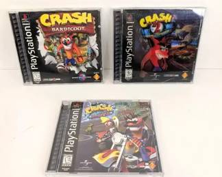 CT041 3 PlayStation Crash Bandicoot Games