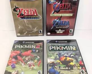 CT038 Nintendo GameCube Zelda  Pikmin Game Bundle