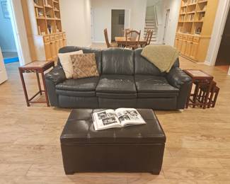 Leather Sofa Nesting Set Storage Chest