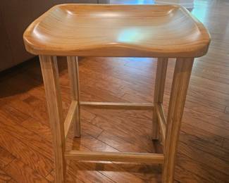 3 Bamboo Bar Stools 18 wide x 14 deep x 26 tall