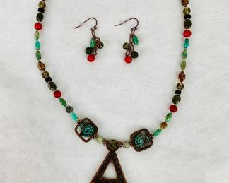 African & American Turquoise and Coral Set
