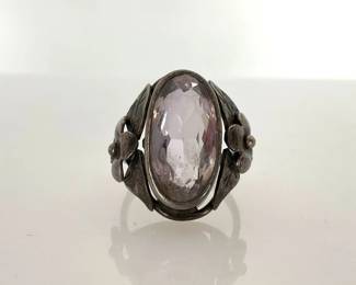 Amethyst Mexican Silver Ring