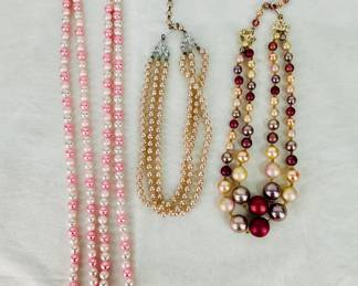 Faux Pearl Necklaces