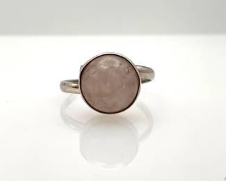 Milky Quartz Adjustable Ring