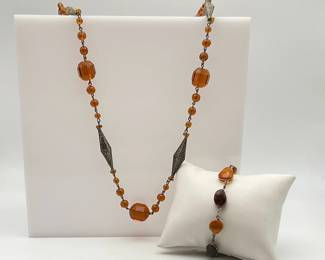 Amber Bracelet & Necklace