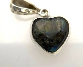 Labradorite Silver Pendant