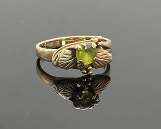 Peridot Gold Ring
