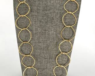 Circle Interlock Gold Chain