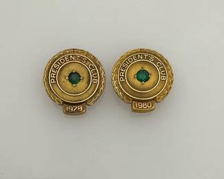 Gold & Emerald President's Club Pins