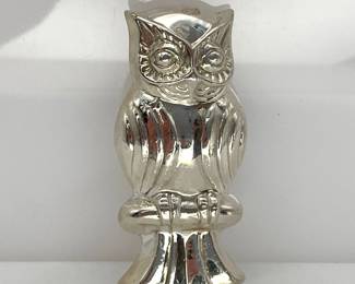 Sterling Silver Owl Pendant