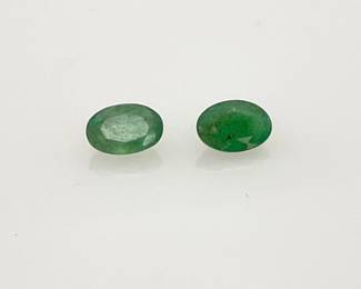 Oval Cut Emerald Gemstones