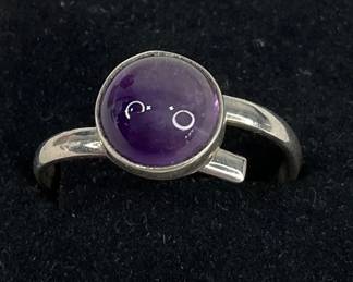 Amethyst Silver Ring