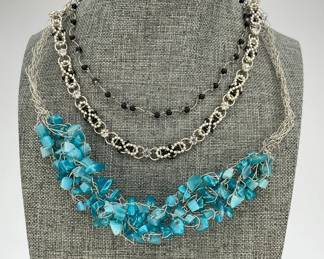 Silver Tone Fashion Necklaces