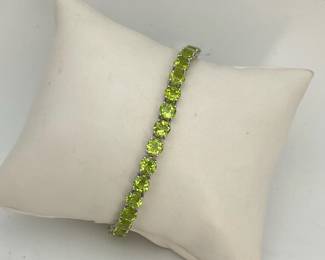Peridot Tennis Bracelet