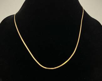 Gold Herringbone Chain