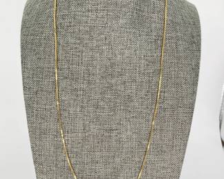 14K Box Chain Necklace