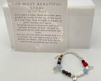 Silver and Gemstone Bracelet