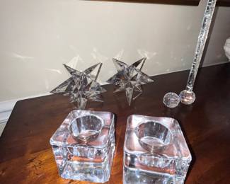 Glass candle holder 