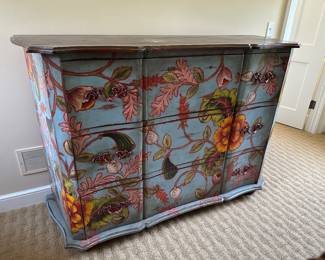 Painted cabinet (sold as is) 66"W x 22"D x 48"H - $200