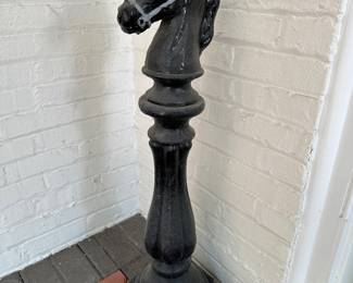 (2) horse heads 38"H 
