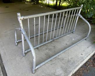 Metal bike rack 63"W - $100
