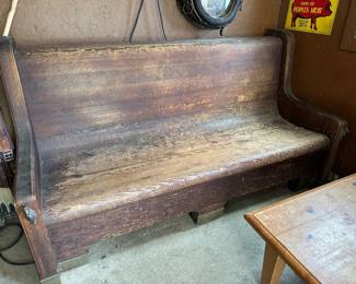 Antique bench salvaged from a ranch in Utah - $400