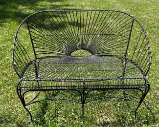 Metal loveseats 43"W x 20"D x 32"H - $90