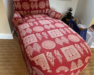 Upholstered chaise lounge