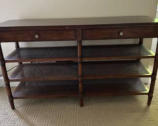 Bernhardt console table 56"W x 15"D x 32"H - $350