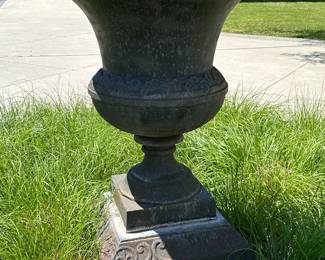 Metal planter 40"H