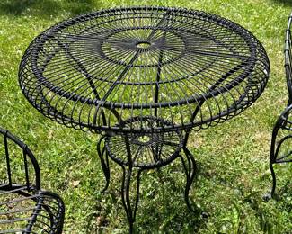 26" diameter metal side tables - $35