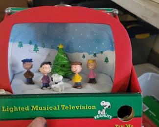 Vintage lighted musical television 