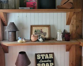 Even the bathroom is full of vintage items