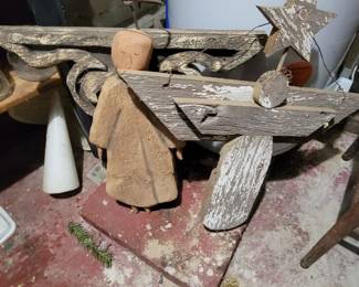 Large wooden angles 