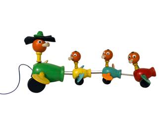 1956 Fisher-Price Gabby Goofies Duck Family Train