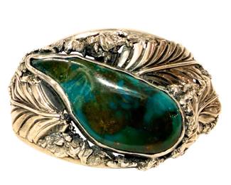 Vintage Navajo Sterling Statement Cuff Bracelet