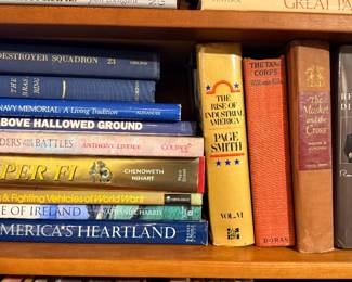 Book lot collection of 20th-century military history, political memoirs, and American historical non-fiction.