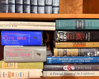 Mixed lost of books focusing on  the American Civil War, World War I, and Winston Churchill's military career.