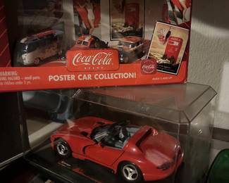 coca-cola memorabilia, collectible cars