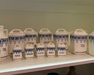 Vintage Porcelain Canister Set