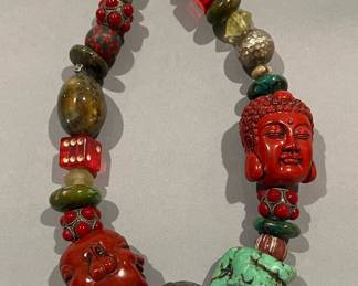 Vintage Bobbie Medlin “Tibetan Tribal Necklace”