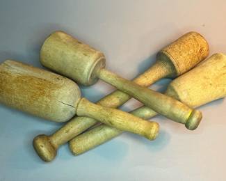 Selection of Primitive Wooden Mashers