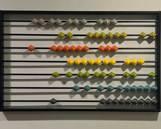 Contemporary Large Abacus Wall Hanging
