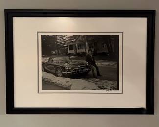 Bruce Springsteen “Corvette Winter” Photo by Frank Stefanko, Signed