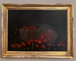 Antique Still Life Oil on Canvas