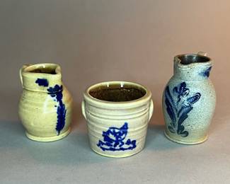 Vintage Miniature Salt Glaze Crock and Pitchers, sold individually