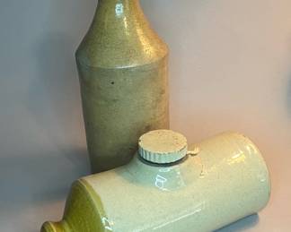 Vintage Stoneware Bed Warmer & Bottle