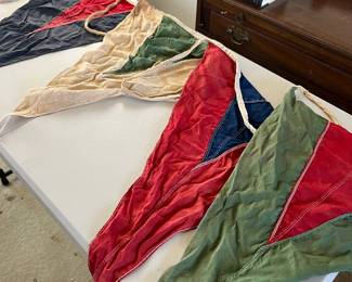 Vintage nautical flags - banners
