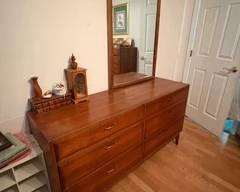 Long dresser with mirror